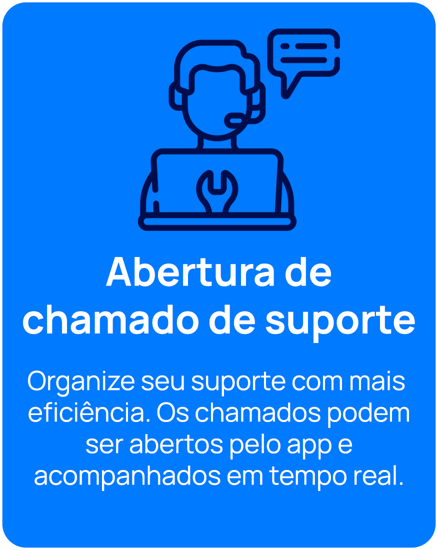 abertura de chamado de suporte